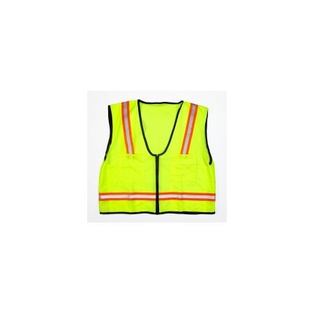 Mutual Industries 3X Lime Mesh Back Hivis Survest 112Oso (2Pk) M16310-4553-6